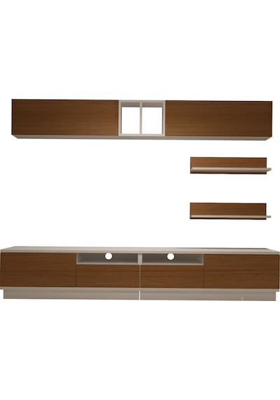 Decoraktiv Trendstyle 5220s Mdf Tv Ünitesi Tv Sehpası - Beyaz Ceviz Ahşap - Beyaz Decoraktiv Trendstyle 5220s Mdf Tv Ünitesi Tv Sehpası - Beyaz Ceviz Ahşap - Beyaz