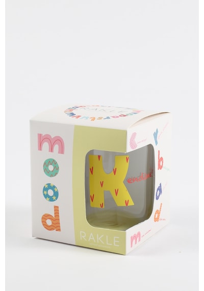 Mood K Harfli Bardak Sarı 350 Cc Çok Renkli