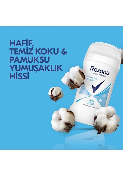 Rexona Cotton Dry 48H Kadın Stick Deodorant 2 x 40 ML