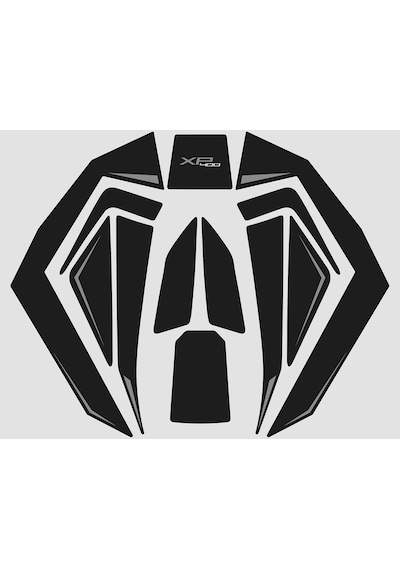 Peugeot Xp-400 Uyumlu Tank Pad Set Siyah Beyaz Redline Grafik