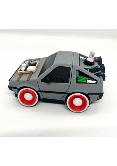 Back To The Future Delorean Dmc-12 3d Araba Figürü