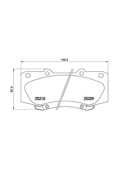 QCB QCB4167 Ön Balata Hilux Vigo 12- 4×4 2,5D-2,5D4D-3,0D(2Kdftv) (Gdb3534)