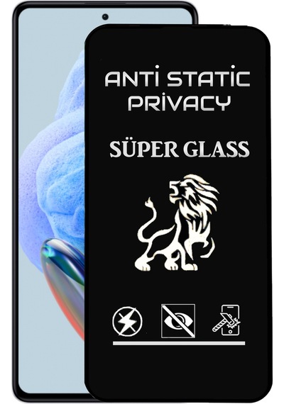 Xiaomi Uyumlu Redmi Note 12 Pro 5g Tam Kaplayan Anti Statik Hayalet Süper Cam Ekran Koruyucu