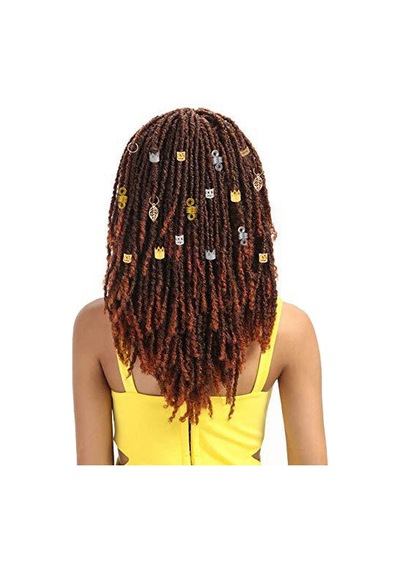 200pcs Alüminyum Saç Bobin Dreadlocks Örgülü Yüzükler Metal Saç Kuffs Örgü Boncuklar