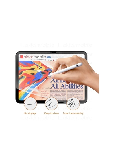 Apple Ipad 10. Nesil 2022 10.9" Paper Like Ekran Koruyucu Nano Kırılmaz Kağıt Hissi Mat Yüzey