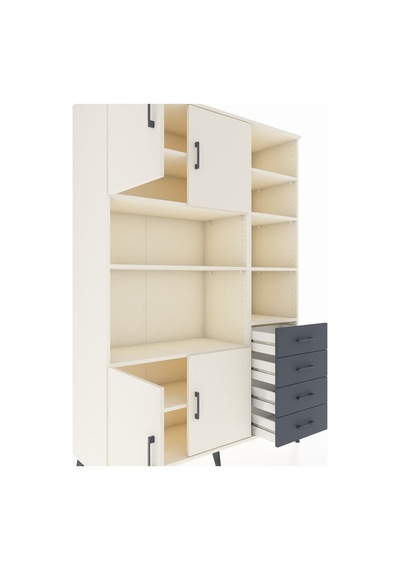 Hyperion Dolap 9 Raflı 4 Çekmeceli 4 Kapaklı 132x44x195 Aytaşı-aytaşı/antrasit Aytası/antrasıt Hyperion Dolap 9 Raflı 4 Çekmeceli 4 Kapaklı 132x44x195 Aytaşı-aytaşı/antrasit Aytası/antrasıt