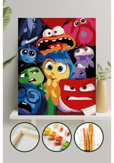 Sayılarla Boyama Tuval Seti 40x50 Cm - Ters Yüz