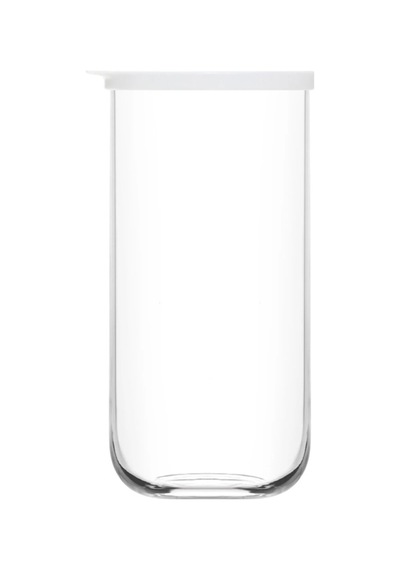 Lav Duo Cam Saklama Kabı 2'li Büyük Boy 1400 ml Beyaz Plastik Kapaklı