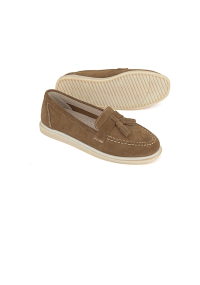Ziya, Kadın Hakiki Deri Loafer Ayakkabı 161359z402 Caramel 161359z402 809