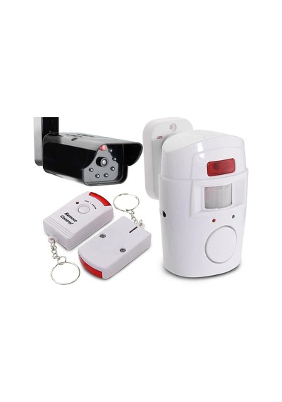 Caydırıcı Sahte Kamera Destekli Lr-ng300 Kumandalı Pır Ev Alarm Sistemi