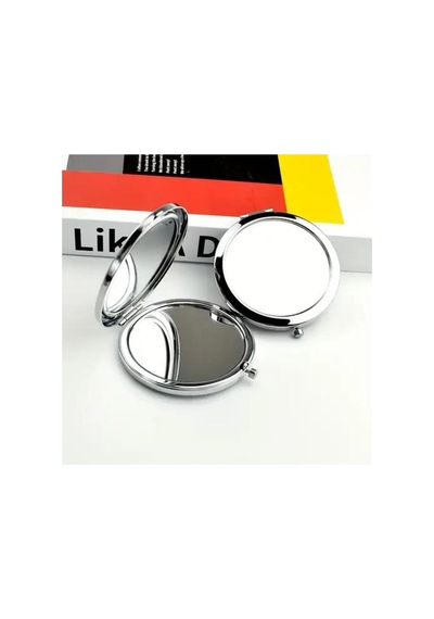 10 Adet 7cm Metal Kapaklı Minik El Aynası Gümüş Renk - 715514113 Diğer