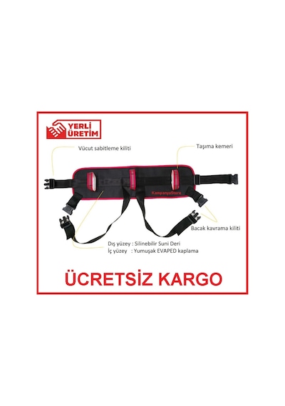 Hasta Yürütme Taşıma Kemeri Güvenli Rahat ve Kolay Transfer için