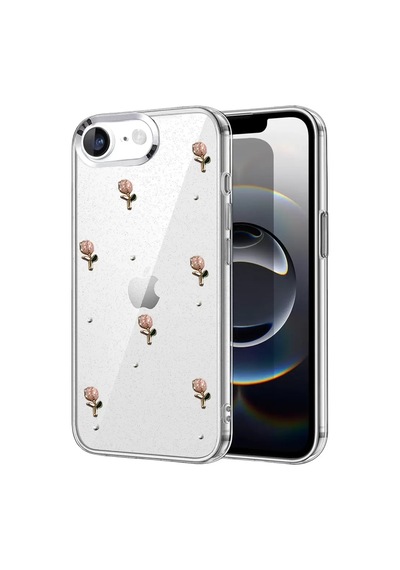 Newface Apple İphone 16e Fiyonk Desenli Kapak - Desen 6 Şeffaf