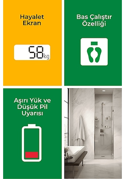 Medısana 38200 Dijital Cam Baskül Siyah