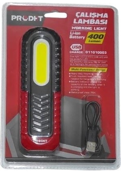 Seyyar Lamba Mıknatıslı Çalısma Lambası 400 Lumen El Feneri Dht / 27 05002