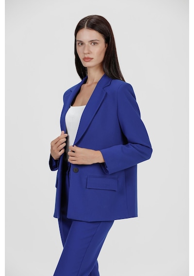 Etol Kadın Blazer Ceket Saks