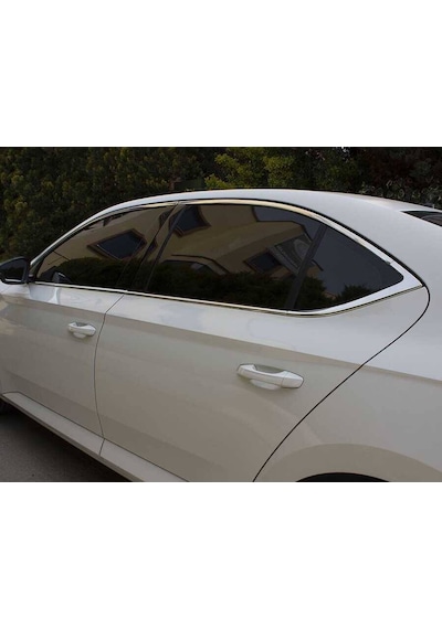 Skoda Superb B8 Krom Cam Çerçevesi 12 Parça 2015 ve Sonrası