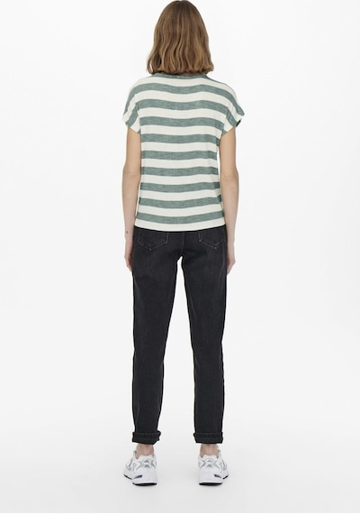 Only Onllıra Lıfe S/s V-neck Top Jrs Noos 15252103 Yeşil 001