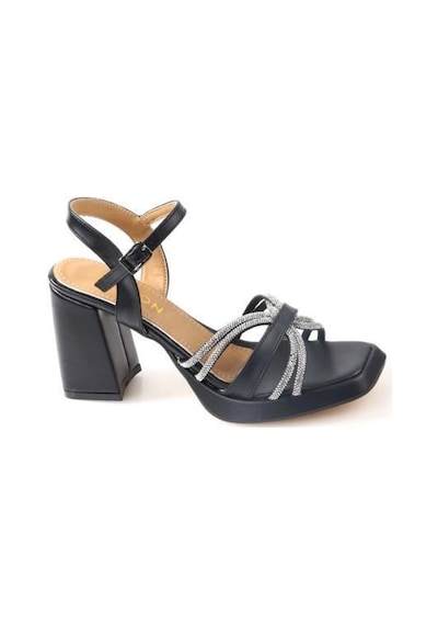 Papuçcity Wzy 02709 9 Cm Topuklu Kadın Sandalet Ayakkabı 001