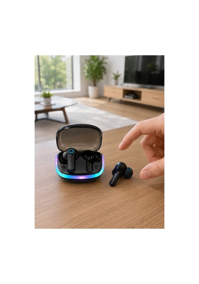 Enc Mikrofonlu Bluetooth 5.4 Kablosuz Kulaklık 40ms Düşük Gecikmeli Tws Kulaklık Diğer