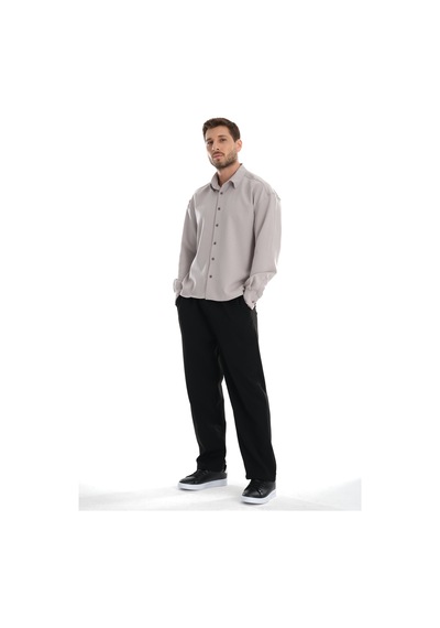 Redline Base Oversize Yumuşak Teri Emen Kolay Ütü Nefes Alan Erkek Gömlek Gri Redline Base Oversize Yumuşak Teri Emen Kolay Ütü Nefes Alan Erkek Gömlek Gri