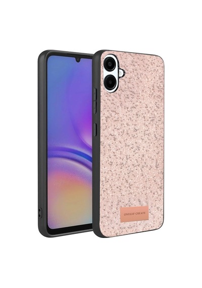 Onegif Samsung Galaxy A07 4g Bright Simli Kapak - Pembe