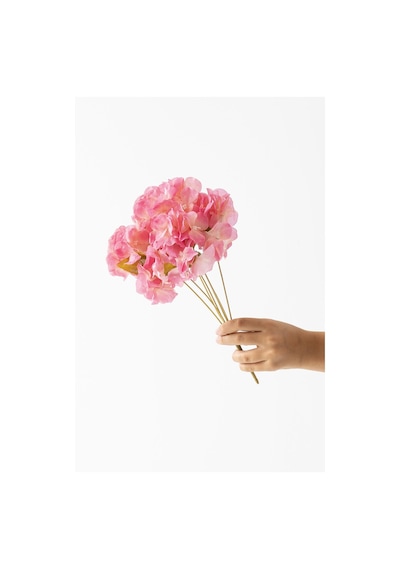 Yapay Ortanca Çiçeği 35 Cm 7 Dal Fuşya