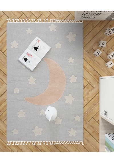 Dolce Vita Halı Kids 471 Stars Çocuk Odası Halısı Kırmızı