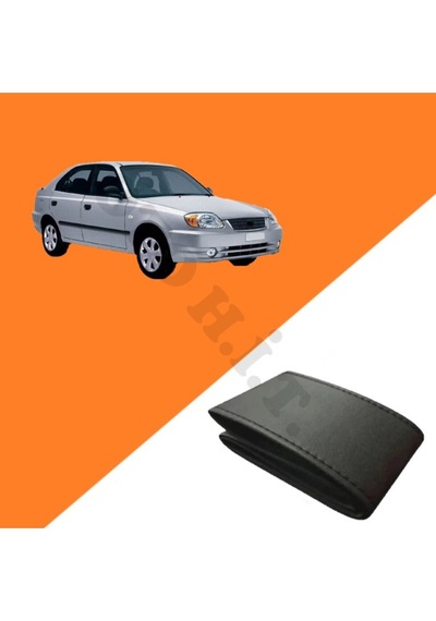 Hyundai Accent Admire Uyumlu Deri Direksiyon Kılıfı Kaliteli Dikmeli Siyah