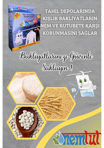 Nem Alıcı Rutubet Giderici Küf Ve Koku Önleyici Korozyon Önleyici 2 Kg 2 Kutu 4 Paket