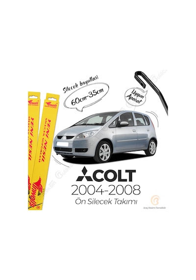 Mitsubishi Colt Muz Silecek Takımı 2004-2008 İnwells