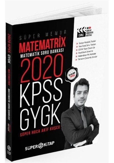 2020 KPSS Süper Memur Matematrix Matematik Soru Bankası / Akif...