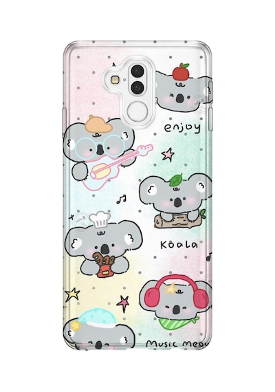 Huawei Mate 20 Lite Uyumlu Baskılı Şeffaf Telefon Kılıfı Koleksiyon: Cute Animals 8