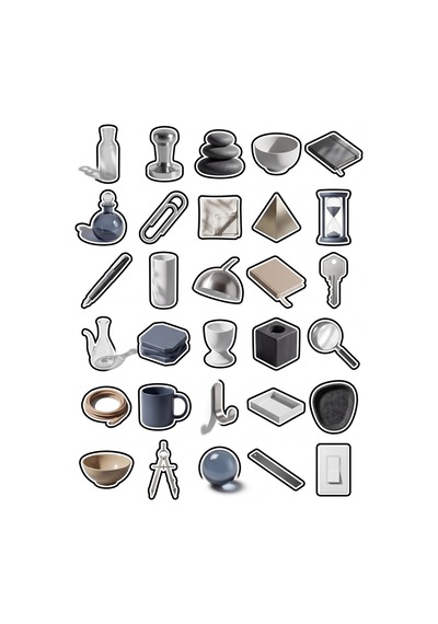Sanat Tasarım Minimalist Sticker Seti 150 Adet - 5'li Mega Paket - Laptop Defter Ajanda Etiketi Çok Renkli