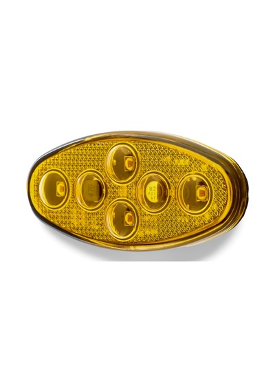 Sbef4y 12v/24v 4 Led'li Sarı Elips Çakar Lamba 160 Flaş/dk, 3m Bantlı Montaj, Su Geçirmez,