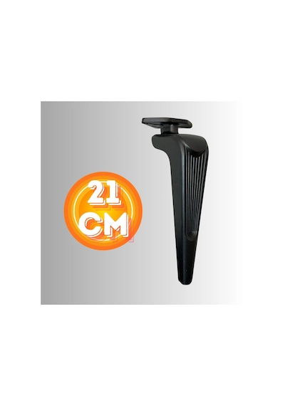 21 Cm Metal Klas Koltuk Ayağı Mobilya Ayağı Ünite Ayağı Konsol Ayağı Puf Berjer Ayağı Siyah