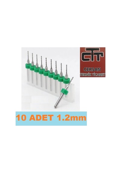 Pcb Mikro Mini Karbür Matkap 1.2Mm