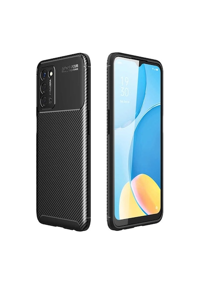 Oppo A55 5G Kılıf Karbon Silikon Case