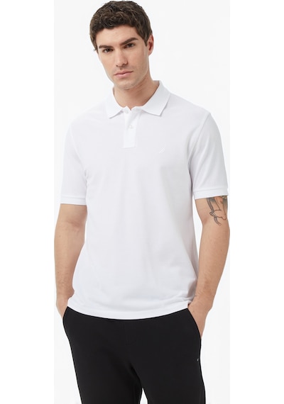 Nautica Erkek Beyaz Regular Fit Polo Yaka T-shirtdüzk65002t