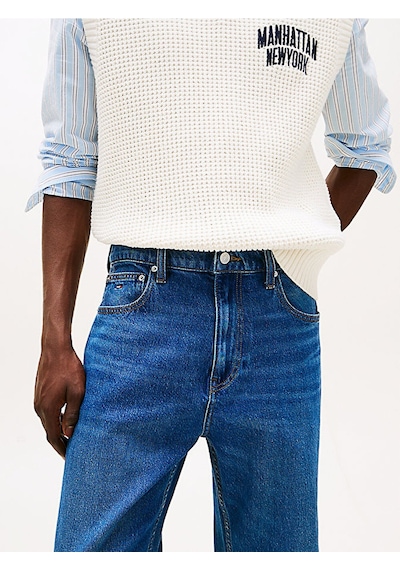 Tommy Hilfiger Otıs Regular Str Bı0152 Co Erkek Mavi Denim Pantolon - Dm0dm21021 Mavi