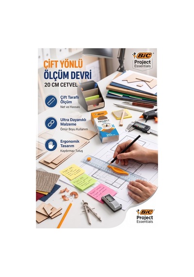 Dayanıklı Plastik Cetvel 20 Cm 1adet Bic Plastik Cetvel Şeffaf Geometri Çizim Cetveli Kavraması Kolay Cetvel Okul Sınıf