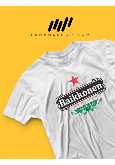 Startmore Kimi Raikkonen Leave Me Alone T-shirt Beyaz