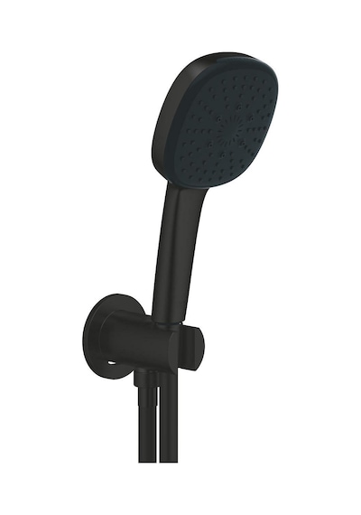 Grohe Tempesta Cube 110 Duvar Tutucu Seti 3 Sprey Yağmur, Jet, Masaj - 269102433 Siyah