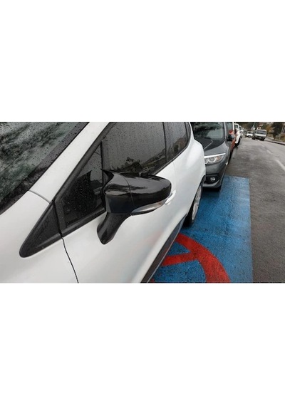 Renault Clio 4 Batman Yarasa Ayna Kapağı Piano Black Abs Plastik