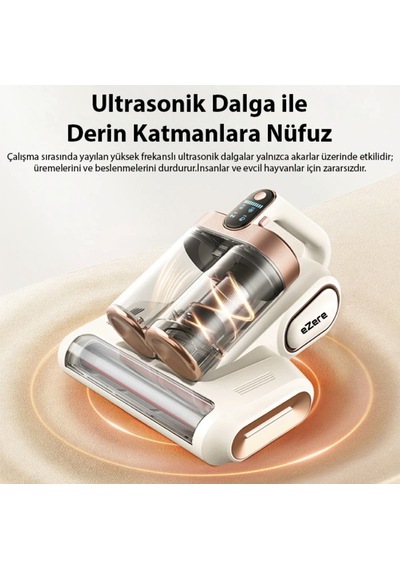 Türbin Başlıklı Uv Filtreli Şarjlı Detaylı Temizlik Süpürgesi Döner Başlıklı Ultra Güçlü Çekiş