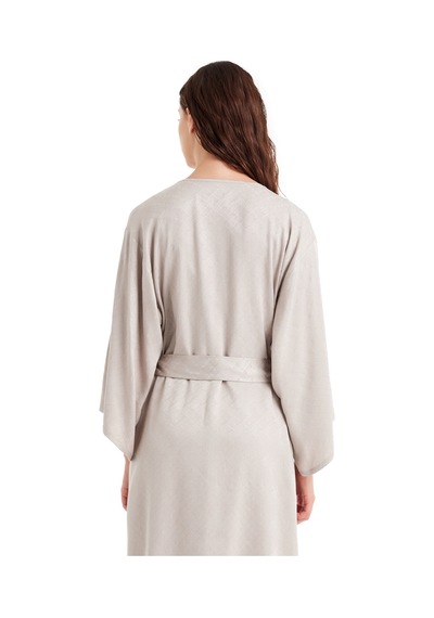 Blackspade Kadın Saten Sabahlık 60487 - Krem