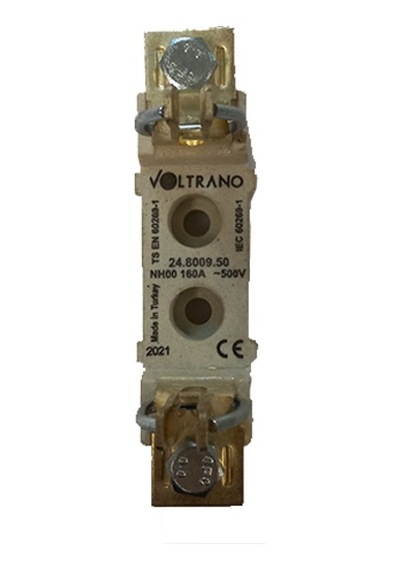 Voltrano Kale Porselen 160a 00 Boy 1 Kutup Bıçaklı Sigorta Altlığı