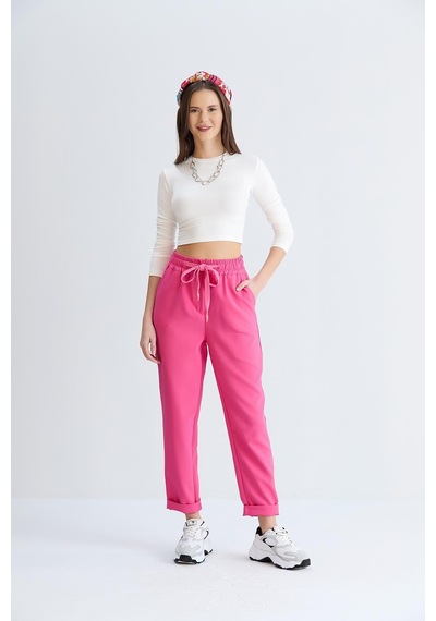 Sortie Collection Neva Model Pantolon Fuşya-fuşya Fuşya