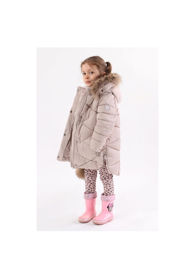 Benitto Kids Kız Çocuk Mont 51278-bej Bej