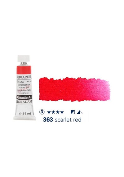 Schmincke Horadam Aquarell Tube 15ml Seri 3 Scarlet Red 363